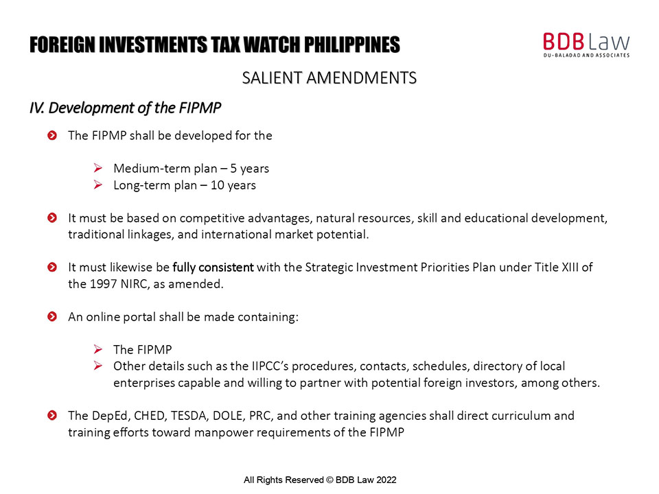 Foreign Investments PH BDB Law