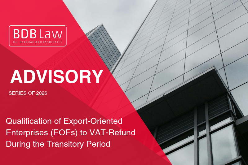 Qualification of Export-Oriented Enterprises (EOEs) to VAT-Refund During the Transitory Period